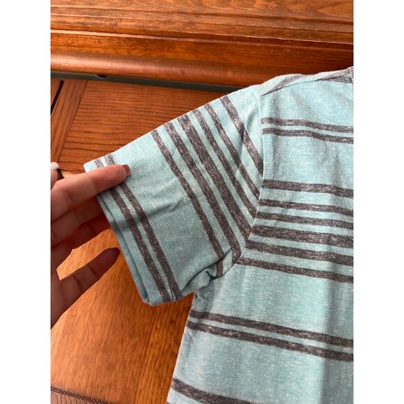 Crewcuts J. Crew Boys' Jersey Striped Crewneck T-Shirt Blue/Gray Size 6-7 - Picture 3 of 8